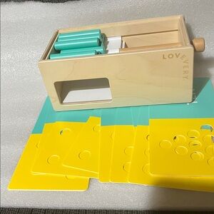 Lovevery Wooden counting  Storage Box - Natural Wood